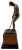 Vintage Bronze Lady's Golf Trophy