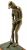 Vintage Bronze Lady's Golf Trophy
