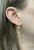 Vintage Cultured Pearl and Floral Drop Earrings