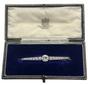 Vintage Diamond Bar Brooch