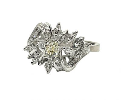 Vintage Diamond Cluster Ring