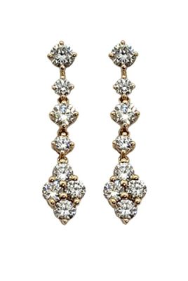 Vintage Diamond Drop Earrings