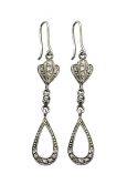Vintage Diamond Drop Earrings