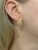 Vintage Diamond Leaf Motif Earrings
