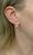 Vintage Diamond Ribbon Motif Earrings