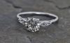 Vintage 1.22ct Diamond Engagement Ring in Platinum