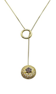 Vintage Diamond Slider Lariat Necklace