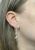 Vintage .75ct Diamond Snowflake Drop 18kt Earrings