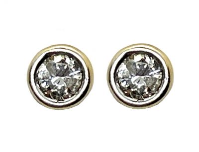 Vintage Diamond Stud Earrings