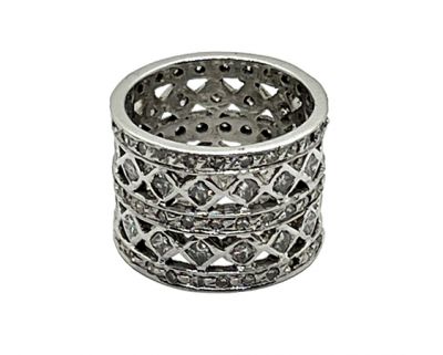 Vintage Diamond 'Lattice' Motif Ring