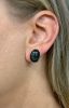 Vintage 3.75ct Diopside Stud 14kt Earrings