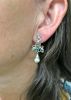 Vintage Emerald and Diamond Earrings