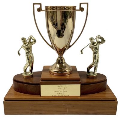 Vintage Father & Son Golf Trophy Presented 1967