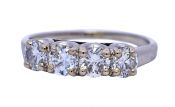 Vintage Four Diamond Ring
