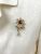 Vintage Garnet Floral Pendant and Brooch