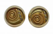 Vintage Gold Swirl Motif Earrings