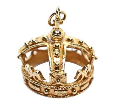 Vintage Tudor Crown Charm Pendant