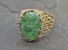 Vintage Jade and Diamond Ring