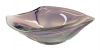Vintage Mauve Murano Glass Bowl