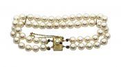 Vintage Mikimoto Cultured Pearl Bracelet