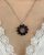 Vintage Moonstone and Garnet Pendant Brooch