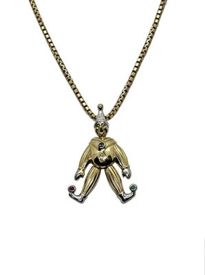 Vintage Multi Gemstone 'Marionette' Pendant
