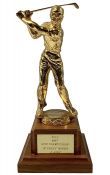 Vintage N.C.C. Golf Trophy Presented 1967