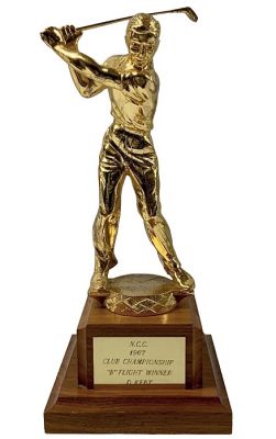 Vintage N.C.C. Golf Trophy Presented 1967