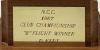 Vintage N.C.C. Golf Trophy Presented 1967