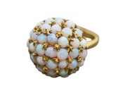Vintage Opal Cluster Ring