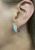 Vintage Opal and Diamond Huggie Earrings