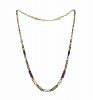 Vintage Peridot Tourmaline and Topaz Necklace
