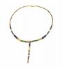 Vintage Peridot Tourmaline and Topaz Necklace