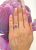 Vintage Pink Padparadscha Sapphire and Diamond Ring