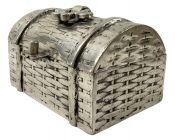 Vintage Portuguese Pewter Table Box