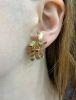 Vintage Ruby Non Pierced Screw Back 'Ribbon' Earrings