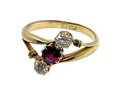 Vintage Ruby and Diamond Ring