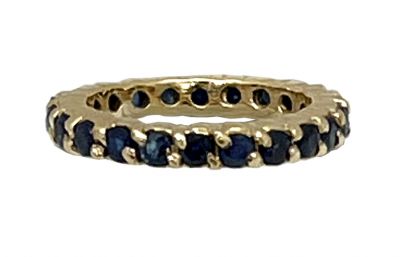 Vintage Sapphire Eternity Band