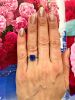 Vintage Sapphire Solitaire Engagement Ring