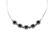Vintage Sapphire and Diamond Necklace