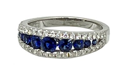 Vintage Sapphire and Diamond Ring