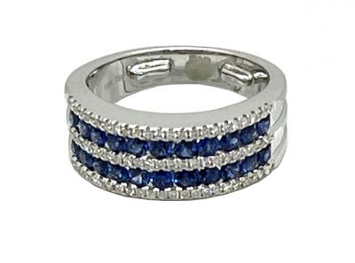 Vintage Sapphire and Diamond Ring