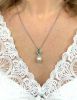 Vintage South Sea Pearl Emerald and Diamond Pendant