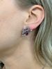 Vintage Spinel and Diamond Earrings 