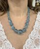 Vintage Strand Of Graduated Aquamarine Bead Necklace