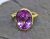 Vintage Synthetic Pink Sapphire Solitaire Ring