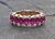 Vintage Synthetic Ruby and Diamond Ring