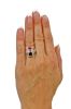 Vintage Topaz Rubellite and Diamond Filigree Ring