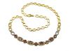 Vintage Topaz and Diamond Necklace
