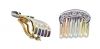 Vintage Tri-Colour Gold and Diamond Earring Clips